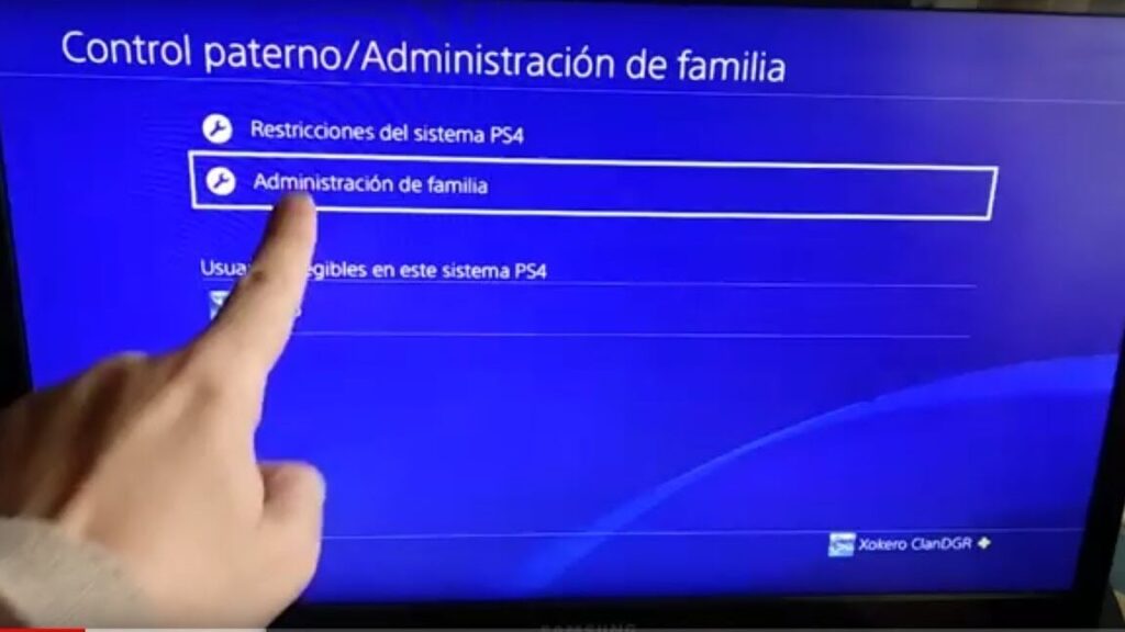 como activar o desactivar el control parental en ps4