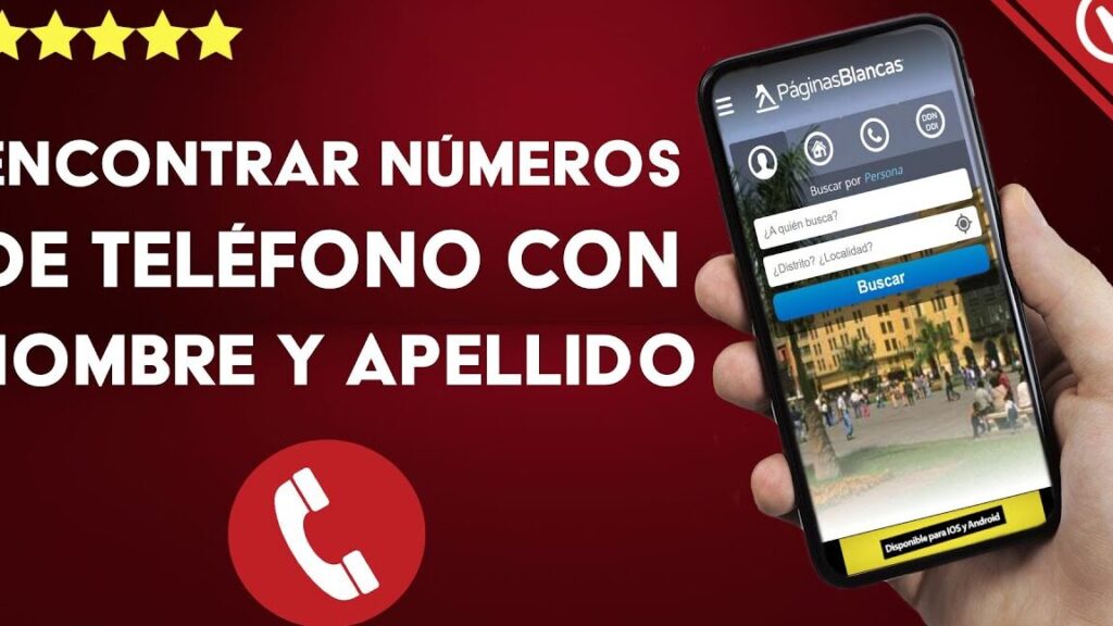 como buscar numero telefonico por nombre y apellido