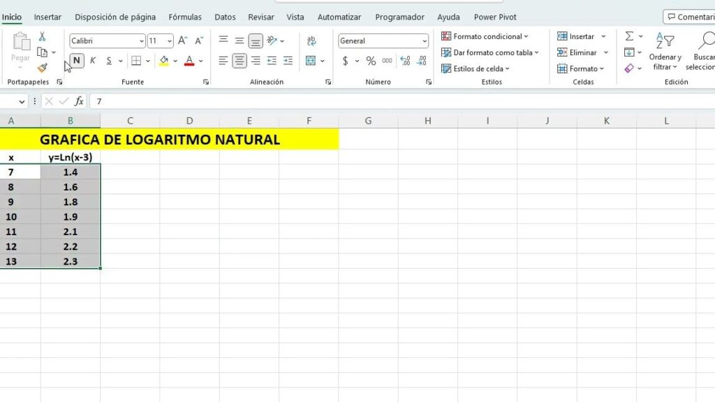 como calcular logaritmos en excel de forma sencilla