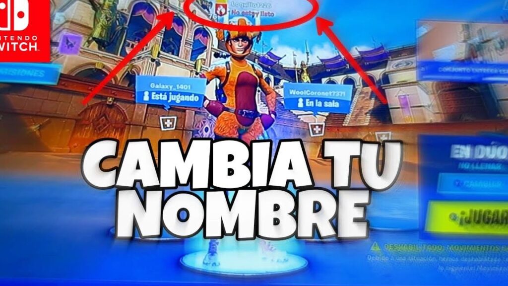 como cambiar nombre de usuario en fortnite en switch