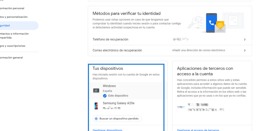 como cerrar sesion en google en todos los dispositivos