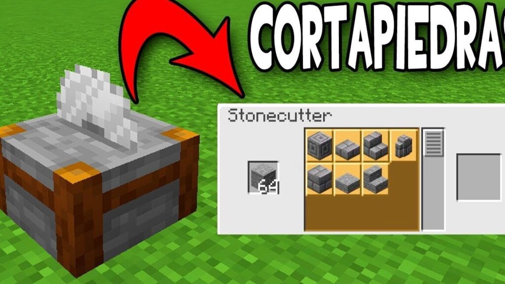 como construir un cortapiedras en minecraft correctamente