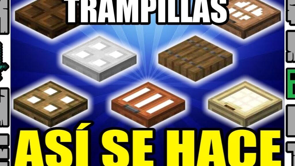 como construir una trampilla en minecraft de forma sencilla