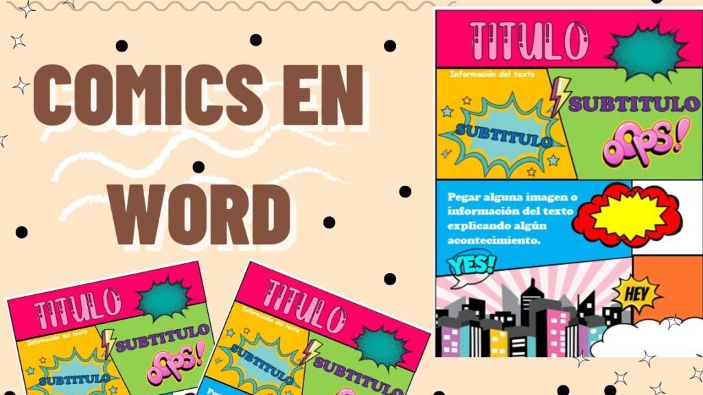 como crear un comic en microsoft word paso a paso