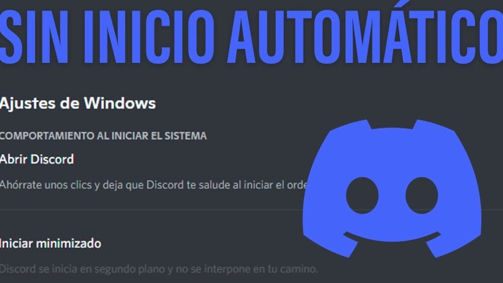 como desactivar el inicio automatico de discord