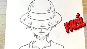 como dibujar a luffy de one piece paso a paso