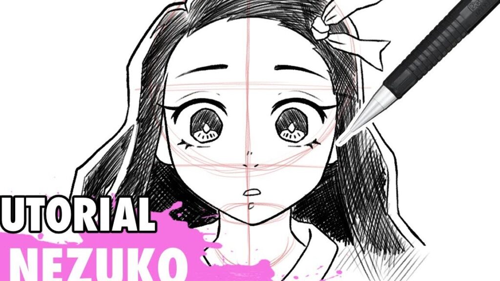 como dibujar a nezuko en lapiz de manera sencilla