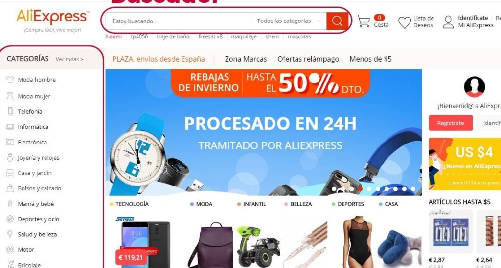 como encontrar tiendas en aliexpress para hacer compras online