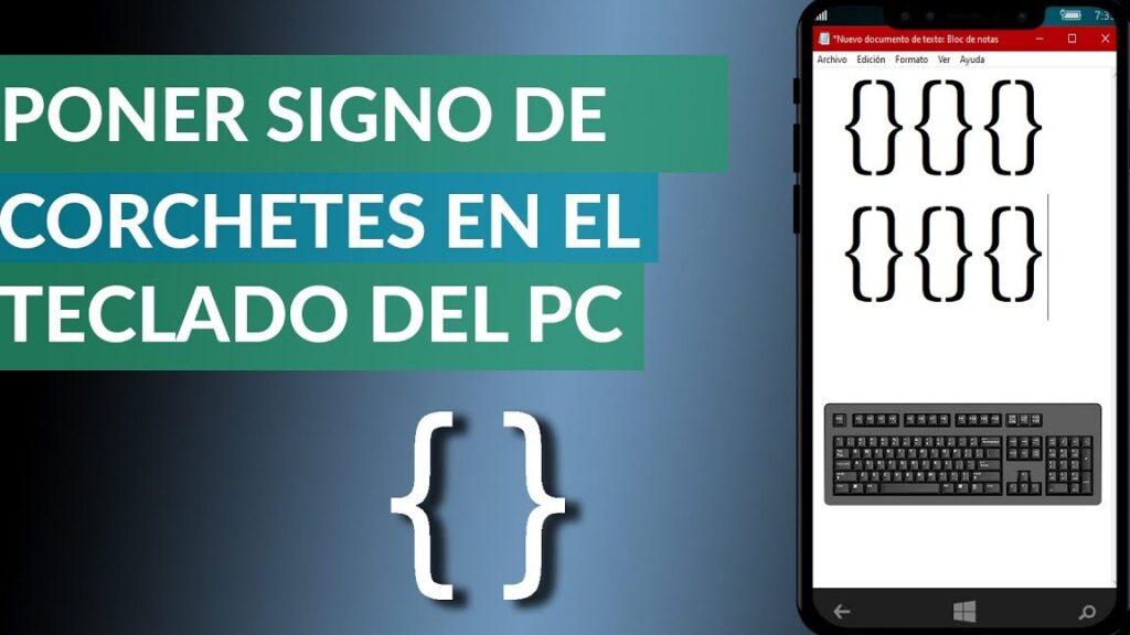 como escribir corchetes en el teclado de tu ordenador