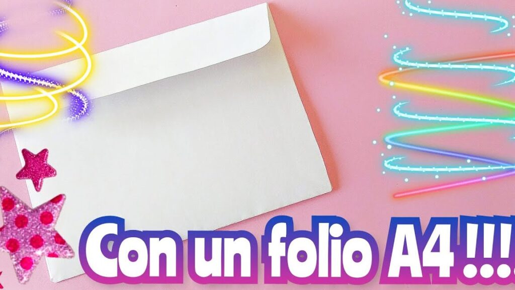 como hacer un sobre con un folio de manera impecable