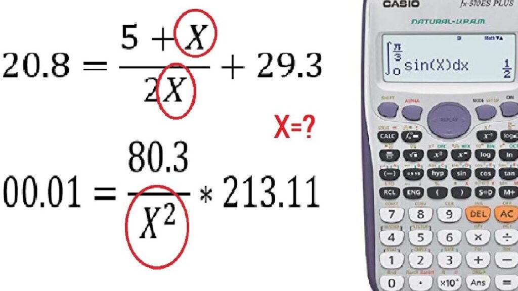 como incluir la variable x en una calculadora en 7 pasos