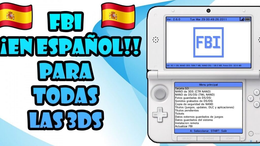 como instalar fbi 3ds en tu consola por primera vez