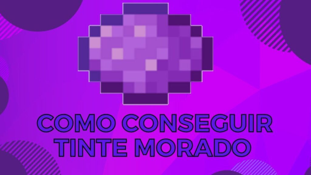 como obtener tinte morado en minecraft de forma detallada