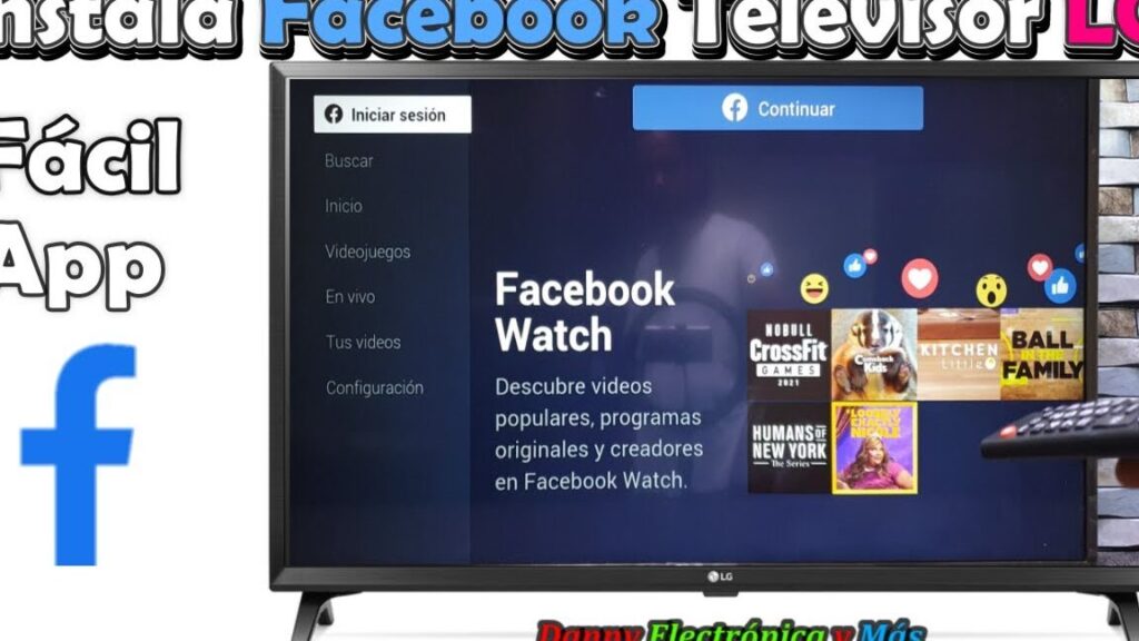 como puedo instalar facebook watch en un smart tv lg