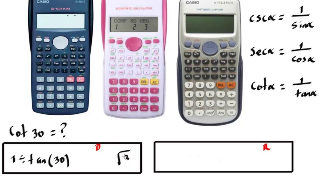 como se calcula la secante en una calculadora