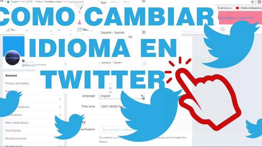 como se puede cambiar el idioma en twitter de forma sencilla