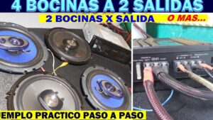 conectar 4 parlantes a 2 salidas guia completa en 11 pasos