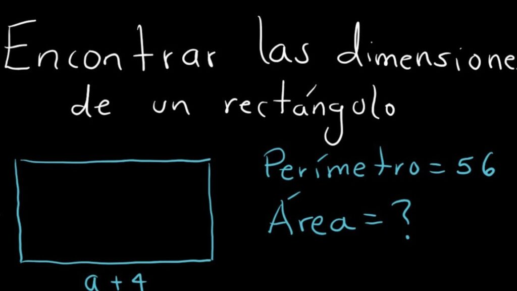 formula para calcular dimensiones de un rectangulo