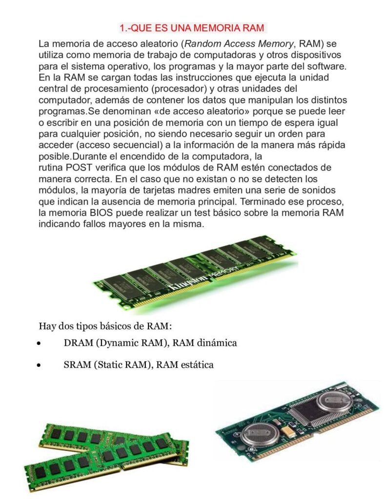 que distingue a la ram estatica de la ram dinamica