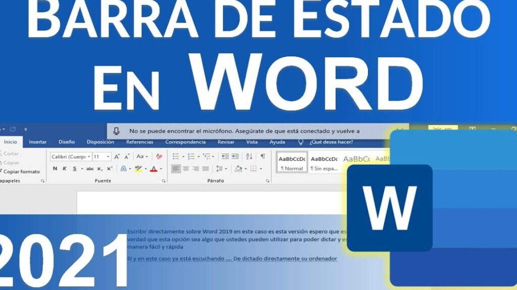 que es y para que sirve la barra de estado en word