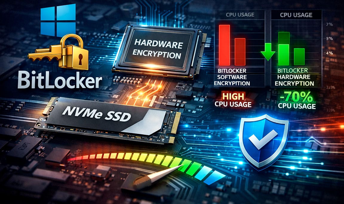 Microsoft mejora BitLocker con aceleración por hardware en SSD