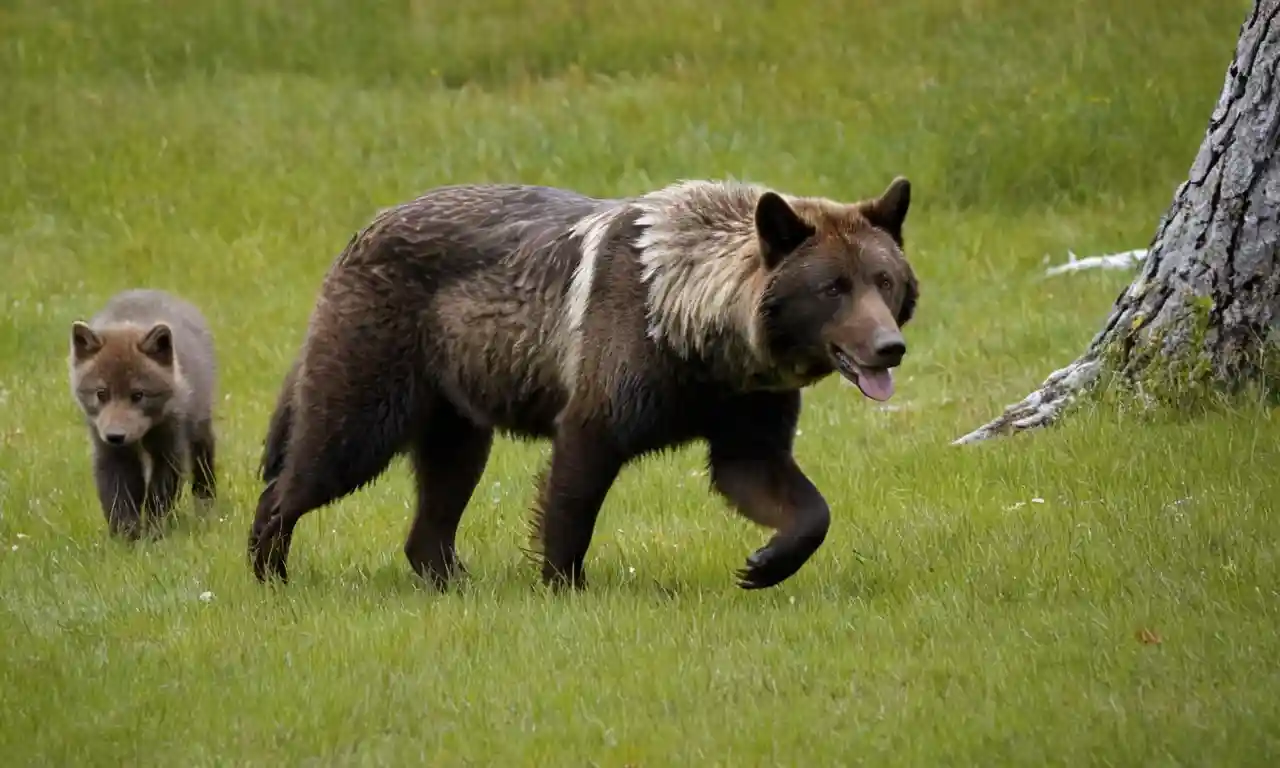 Una recopilación de lobos grises, osos marrones y águilas calvas en sus hábitats naturales.