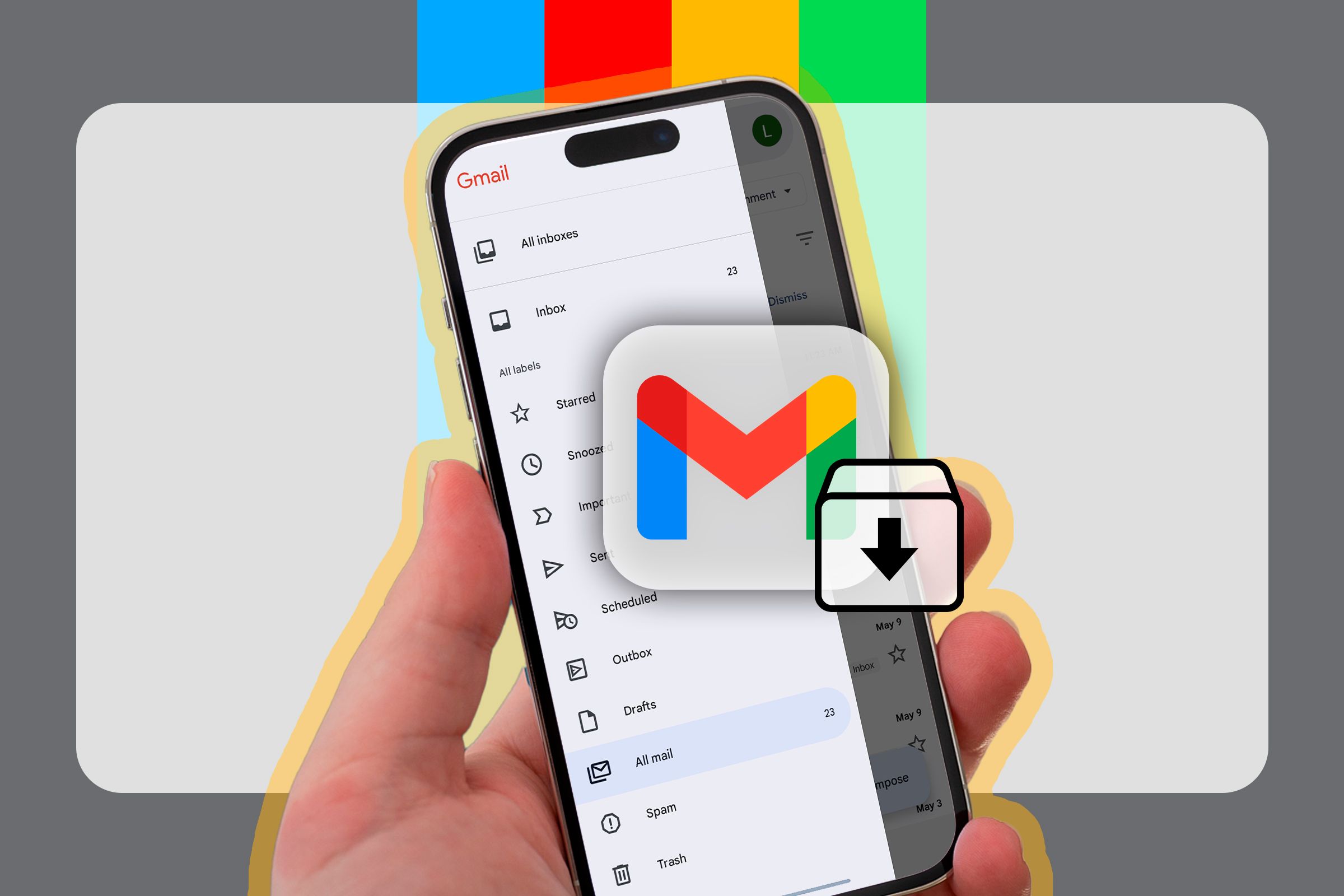 Archivar en la app de Gmail: ¿Dónde está el archivo?