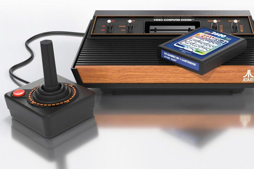 Atari 2600 Retro Modernizada Con Diez Juegos Y Mando Incluido