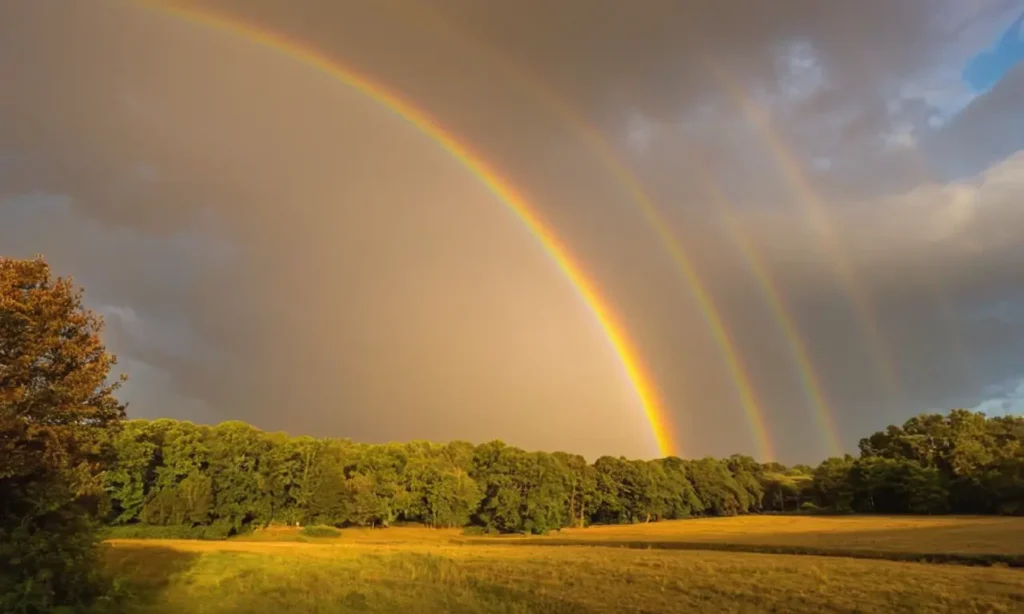 Colores arco iris mostrados en un espectro vibrante contra un fondo sutil.