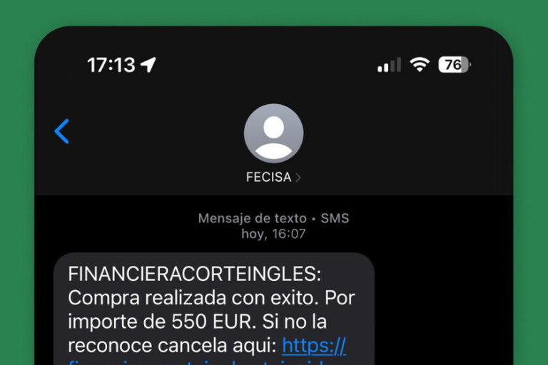 Cuidado Con Este Sms Que Simula Ser De El Corte Ingles Phishing