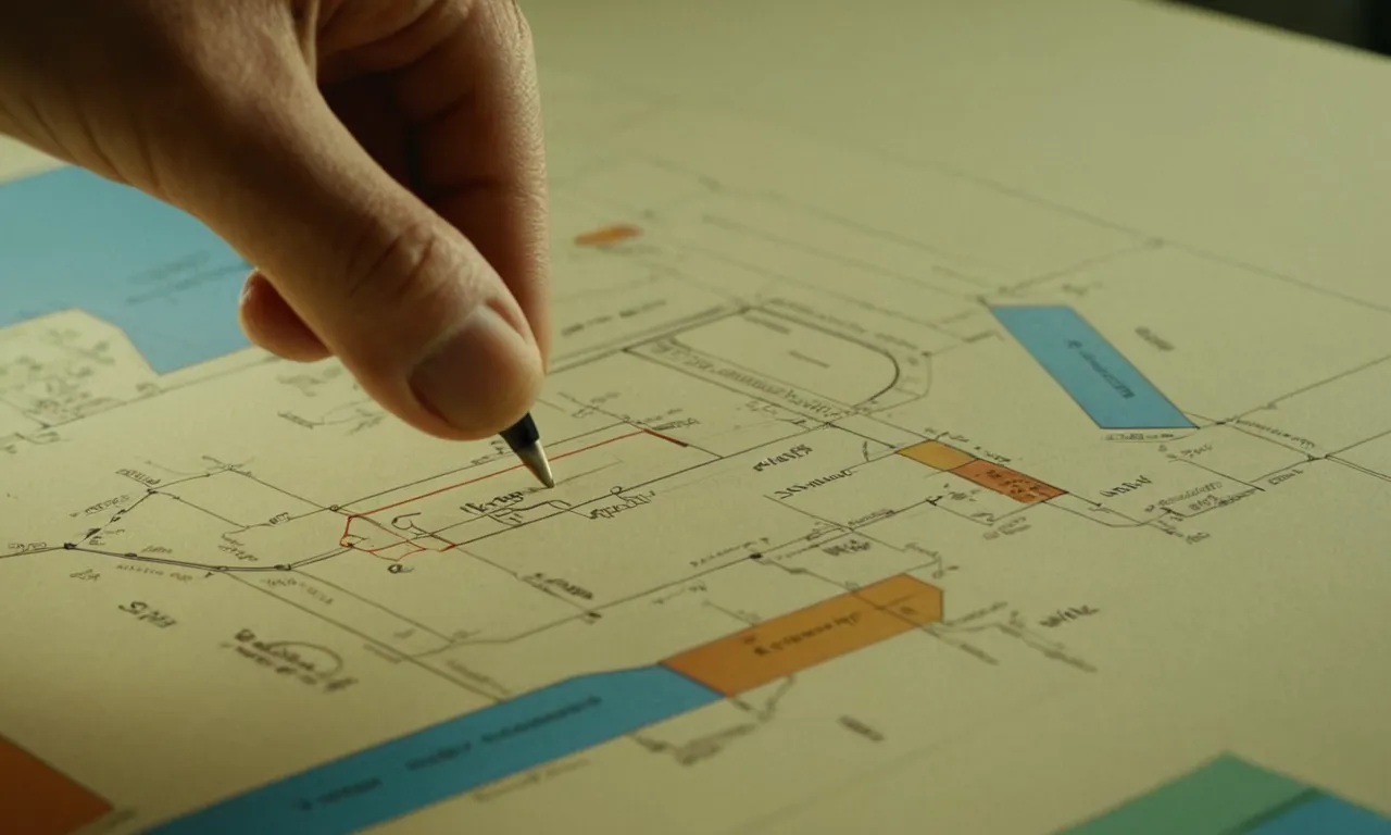 Un lingüista apuntando a un diagrama que ilustra el concepto de denotación.