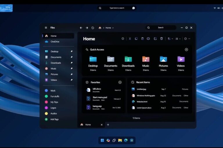 Diseno Conceptual De Windows 12 Minimalismo De Macos Y Microsoft