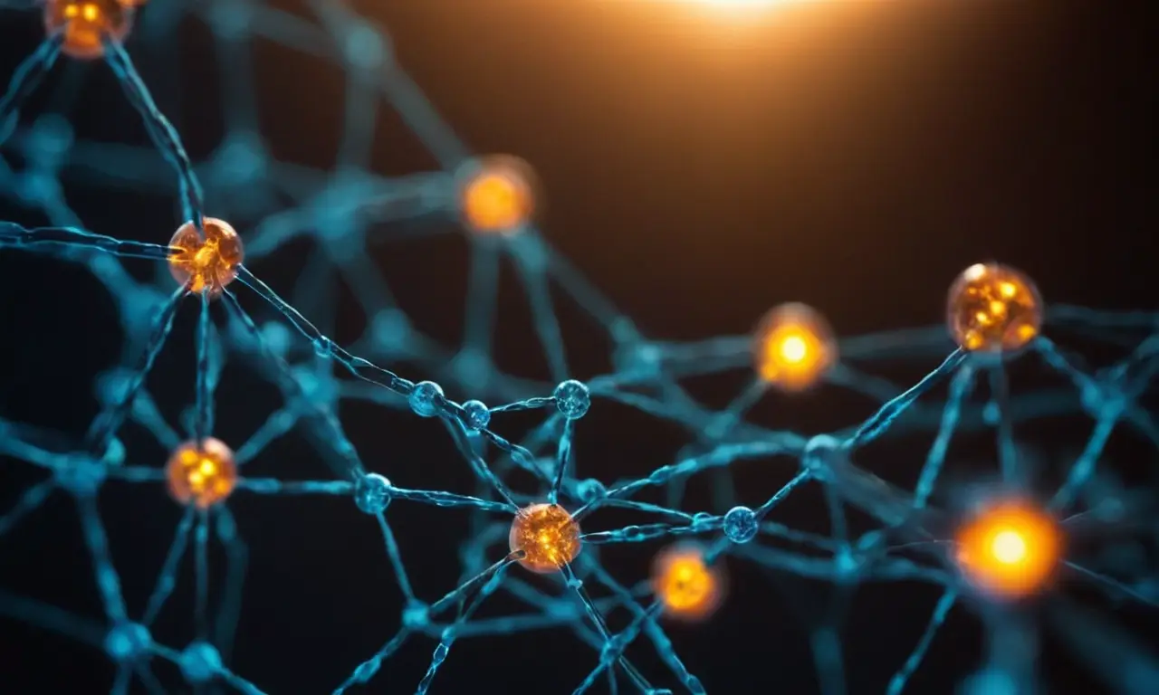 Molecules se unen a través de electrones compartidos en una estructura covalente.