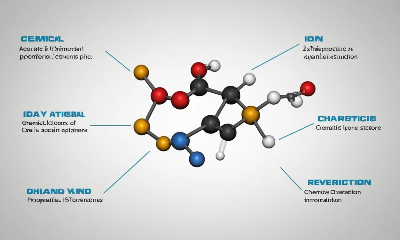 Un diagrama científico que muestra la estructura química de un ion con propiedades y características relevantes resaltadas.