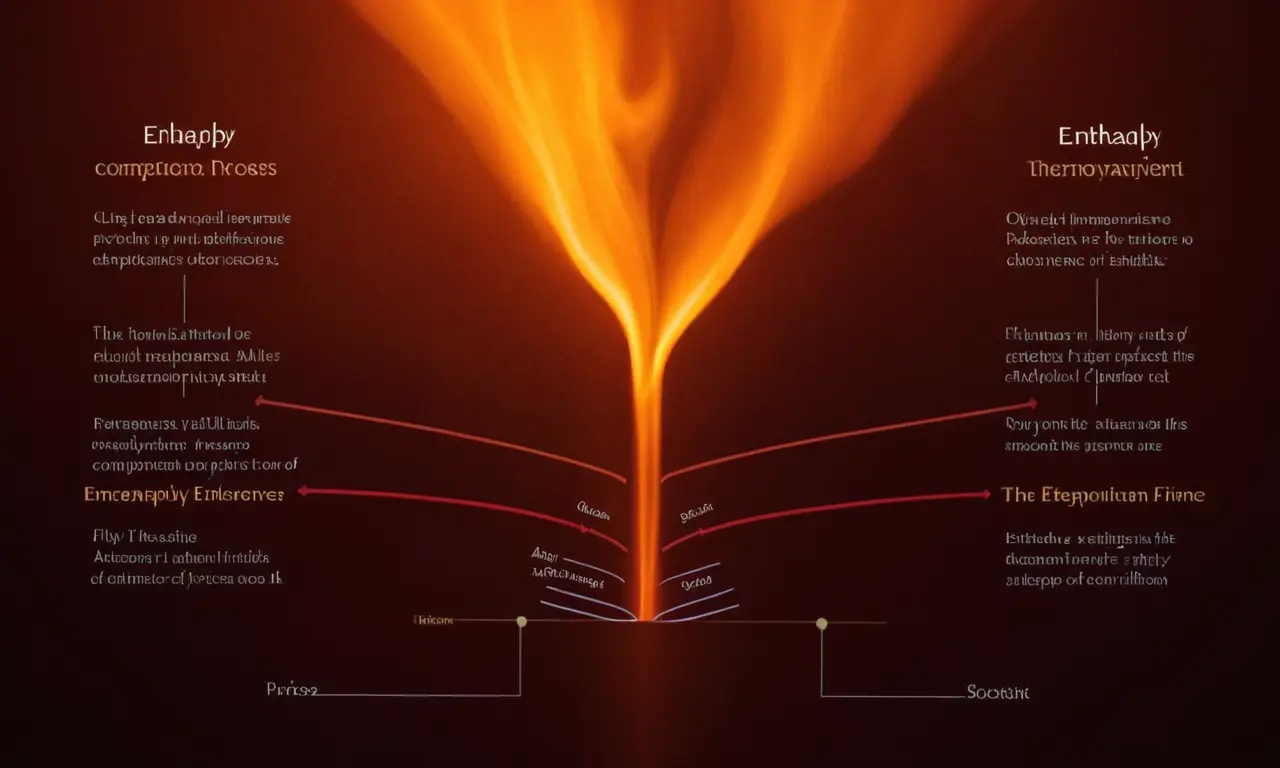 Un diagrama termodinámico que muestra la variación de la enthalpy en un proceso.