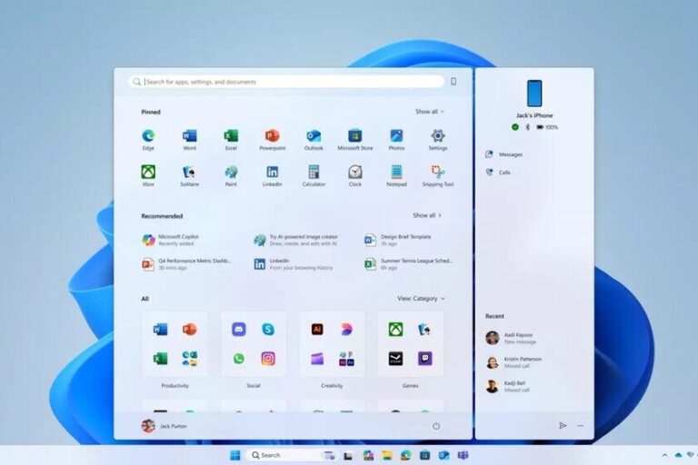Menu De Inicio De Windows 11 Menos Personalizacion Y Mas Apple