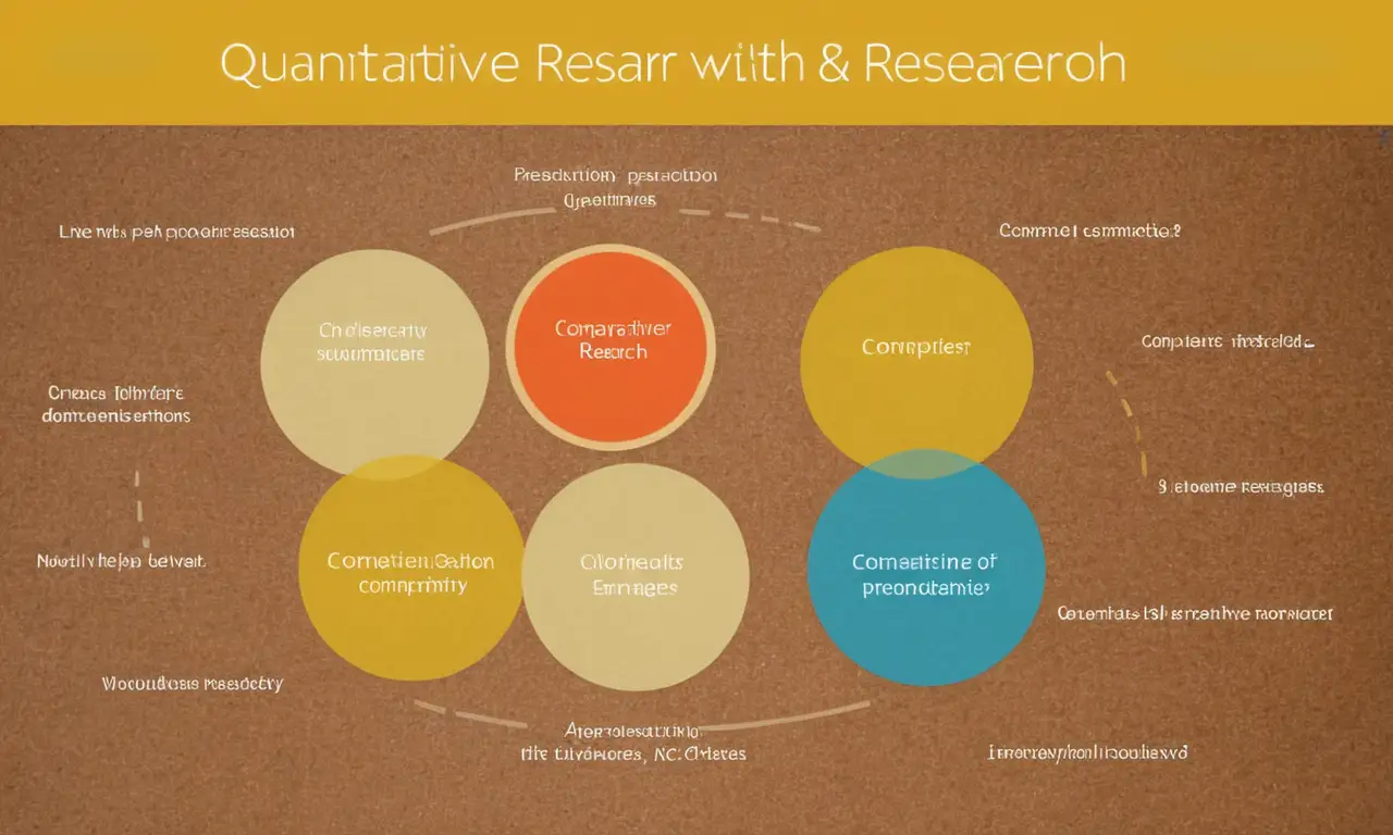 Representación gráfica comparando metodologías de investigación cuantitativa y cualitativa.