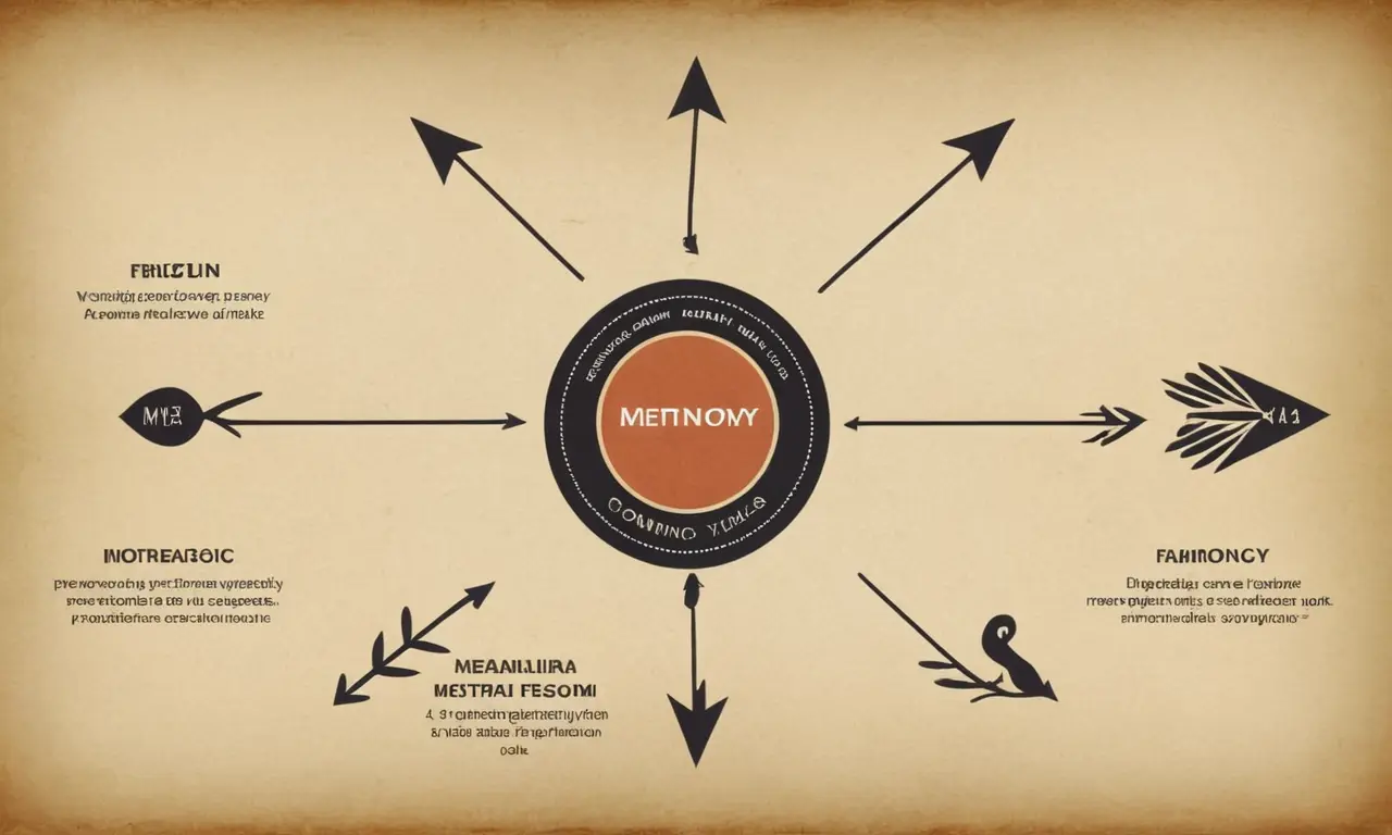 Un diagrama que ilustra diferentes tipos de metonimia con flechas y etiquetas.