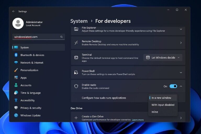 Microsoft Integra Comando Sudo De Linux En Windows 11
