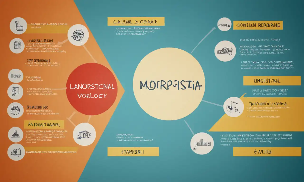 Un diagrama que ilustra conceptos de morfología lingüística con palabras y ejemplos españoles.