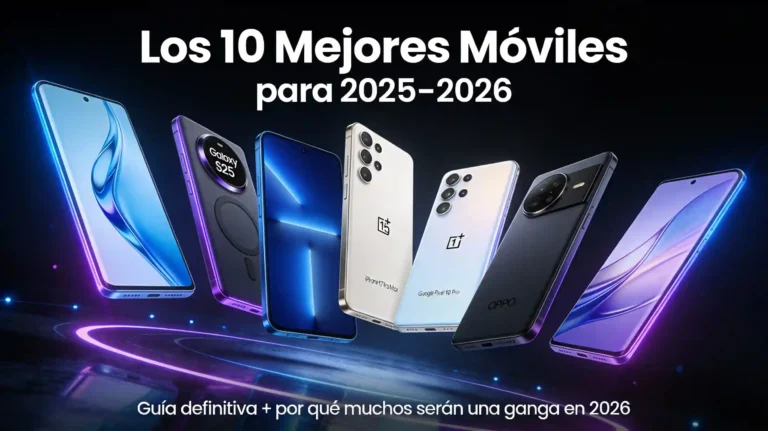 Los 10 mejores móviles para comprar en 2025–2026: Samsung Galaxy S25 Ultra, iPhone 17 Pro Max, OnePlus 15, Google Pixel 10 Pro, OPPO Find X9 Pro y otros top móviles analizados para renovar ahora y seguir usándolos en 2026.