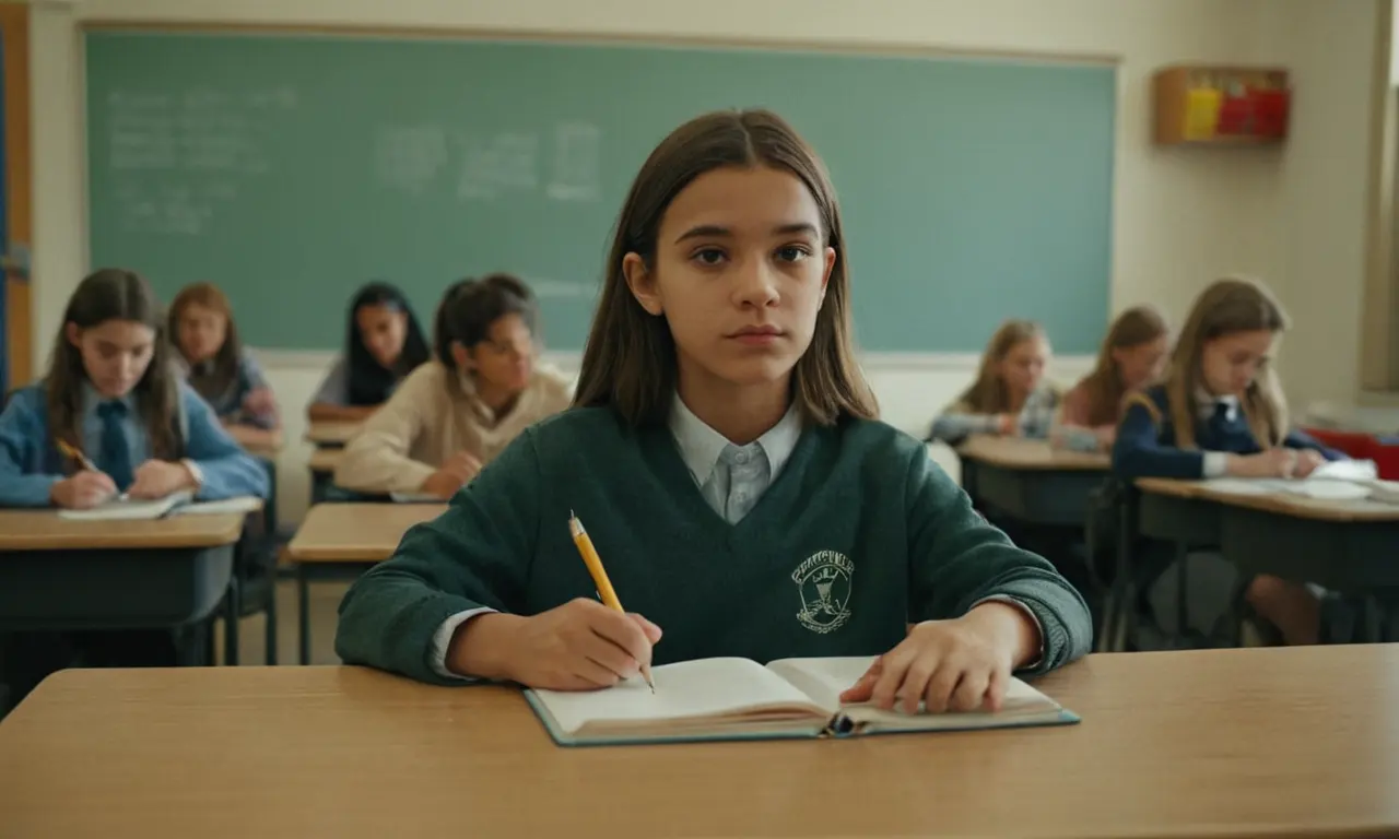 Un estudiante siguiendo reglas y pautas del aula en entornos escolares y laborales.