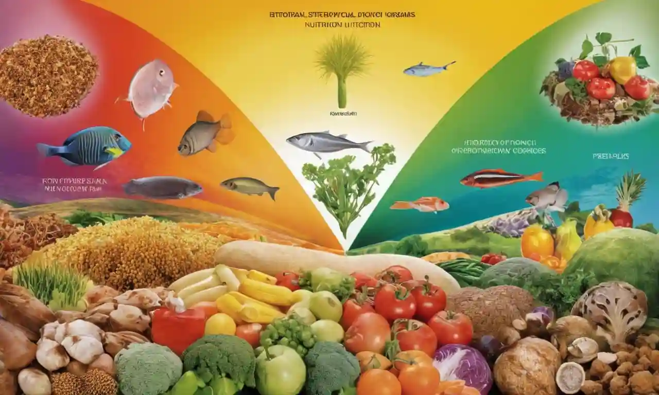 Un diagrama que muestra diferentes tipos de nutrición heterotrófica en organismos.