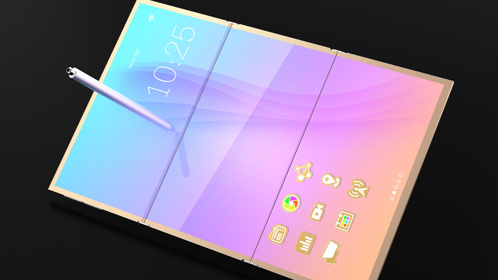 Patente Filtrada Del Telefono Plegable De Samsung Con Tres Baterias