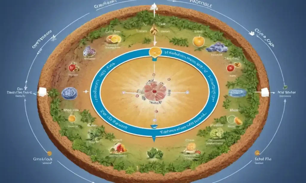 Un diagrama que ilustra la estructura detallada del ciclo del ácido cítrico.