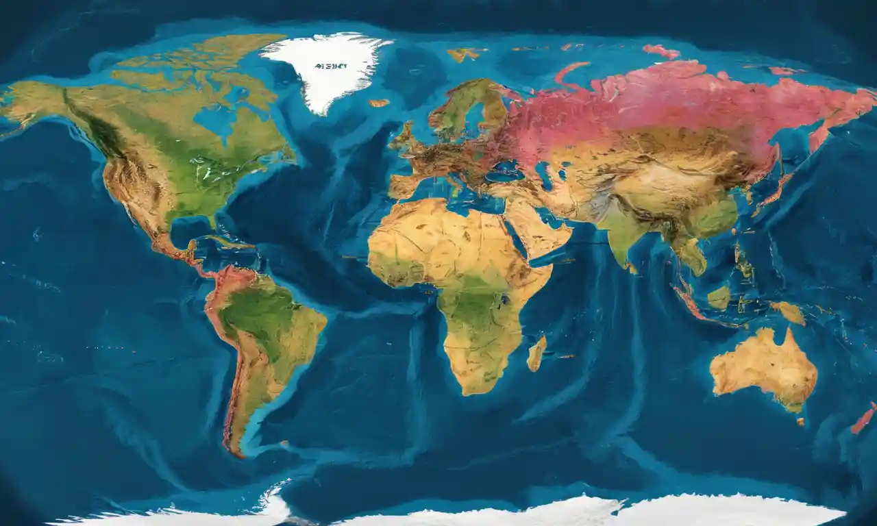 Un mapa mundial con varios países destacado en diferentes etapas de la libre determinación.