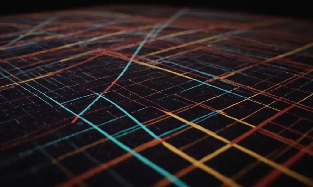 Las líneas paralelas se intersectan entre sí en un ángulo recto en un diagrama geométrico.