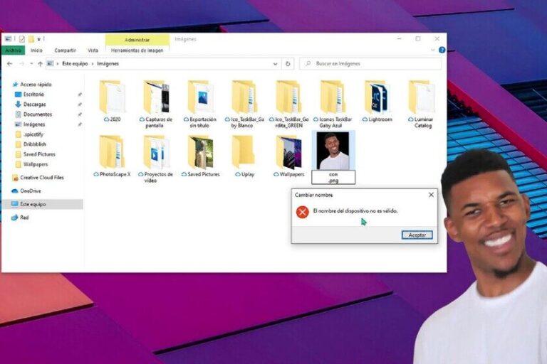 Razones Para No Usar El Nombre Con En Archivos De Windows 10 Y 11