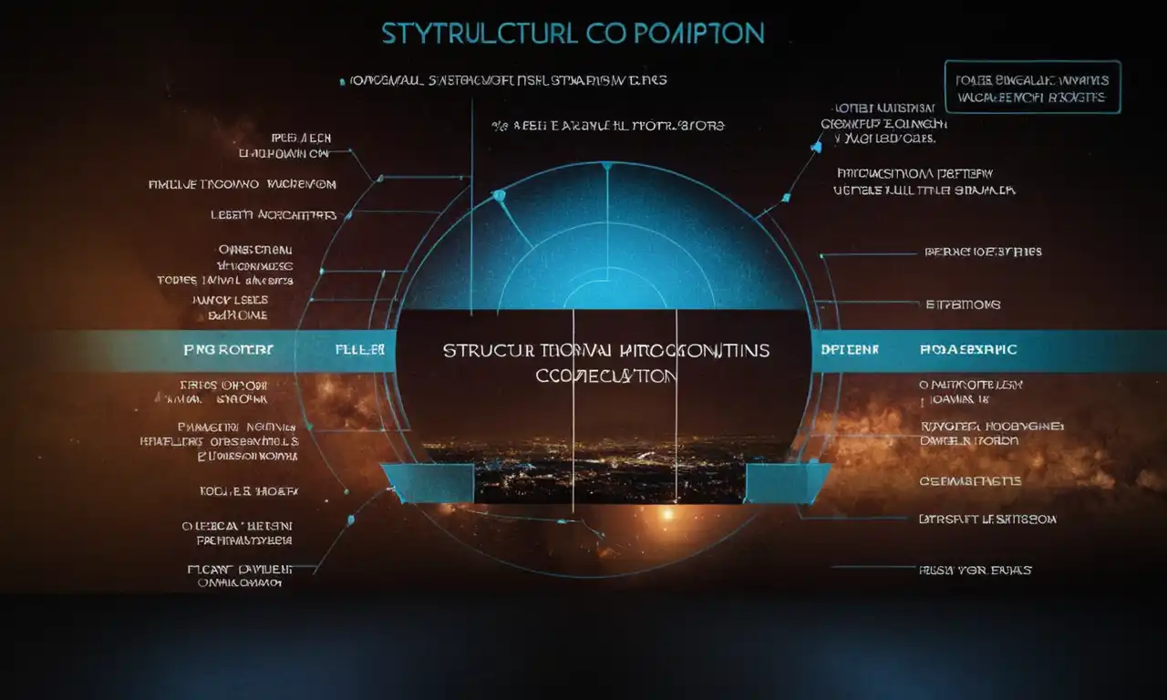 Un diagrama que muestra los componentes estructurales de un texto de exposición.