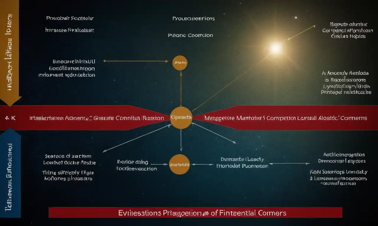 Un diagrama que ilustra varios tipos de argumentos con evidencia y conexiones lógicas.